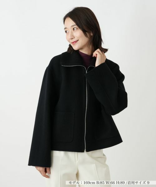 セール】 ニット切替ジップジャケット （テーラードジャケット