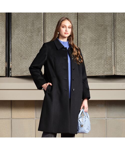 Selection】ピュアカシミヤ ステンカラーコート （ステンカラーコート