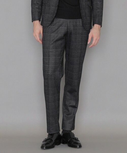 セール】 【LEON掲載】【FLEX JERSEY】グレンチェックセットアップ