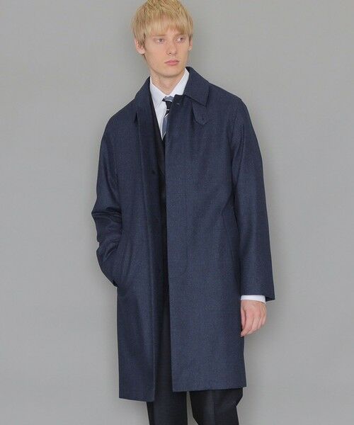 DUNFORD】【Loro Piana Fabric】ウールツイルステンカラーコート