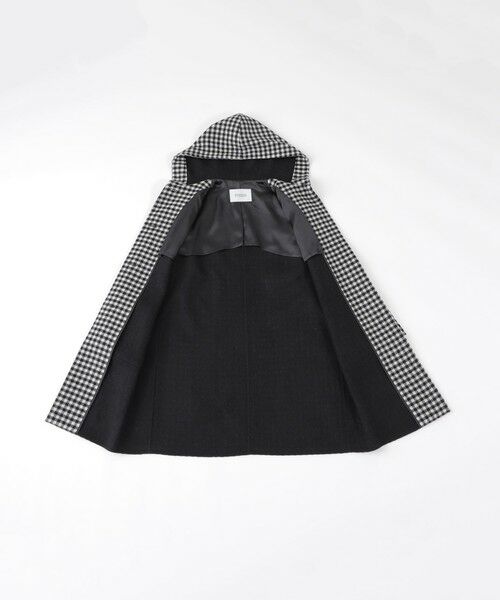 セール】 シェパードチェックフーデッドコート （その他アウター