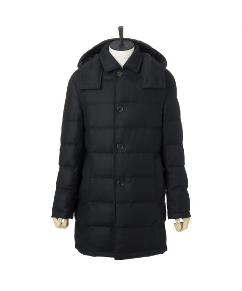 セール】 【DOVER DOWN】ウールダウンショートステンカラーコート