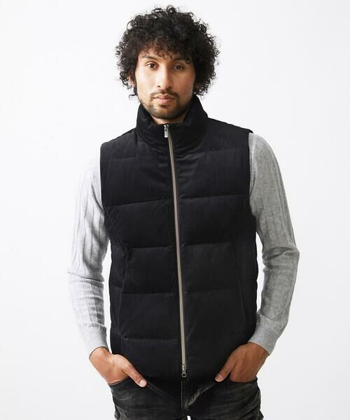トリコットベロアダウンベスト セットアップ （ダウンジャケット