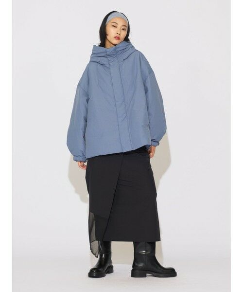 MIDIUMISOLID for Ladies フードダウンブルゾン （テーラード