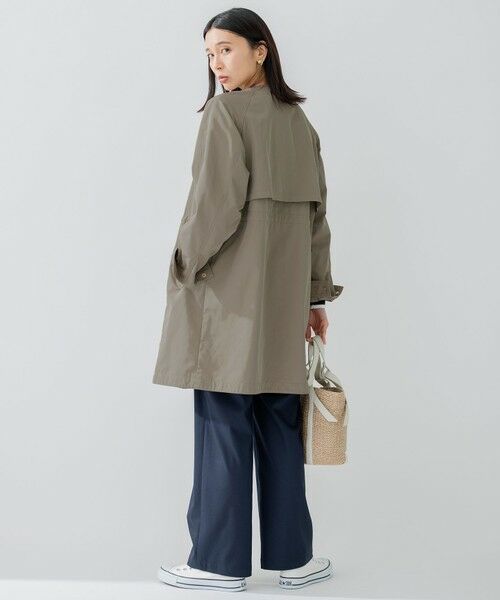 洗える】ライトツイル ノーカラーコート （その他アウター）｜23区