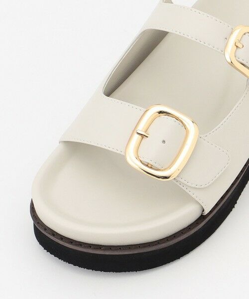 バックル デザイン サンダル （フラットシューズ）｜23区 / ニジュウ