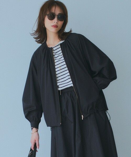 セール】 【洗える/撥水加工】ナイロン2WAYストレッチ ブルゾン