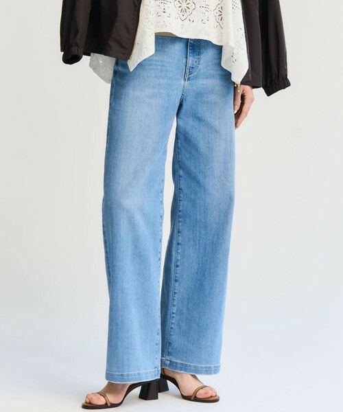 一部先行予約/見上愛さん着用/接触冷感】23区DENIM サマー ストレート