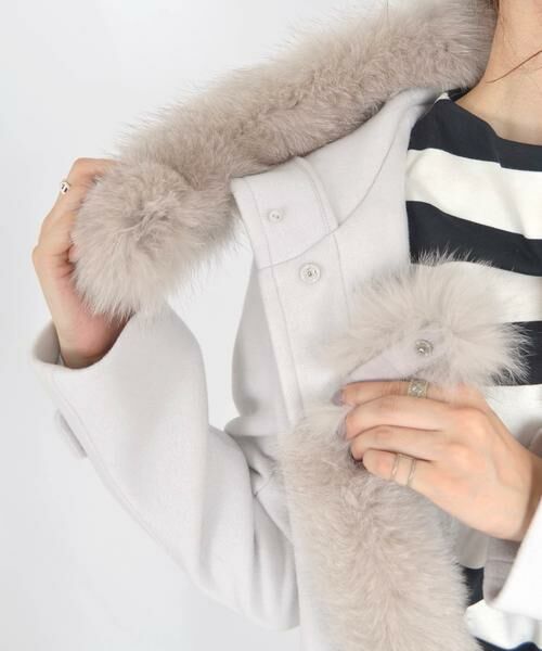 セール】 ファーダッフルコートgray◇ （その他アウター）｜SHIPS