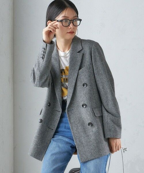 セール】 ツイード ダブル ジャケット （テーラードジャケット