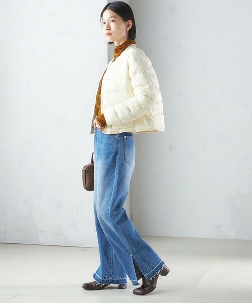 セール】 【SHIPS別注】TAION:〈手洗い可能〉パイピング ノーカラー