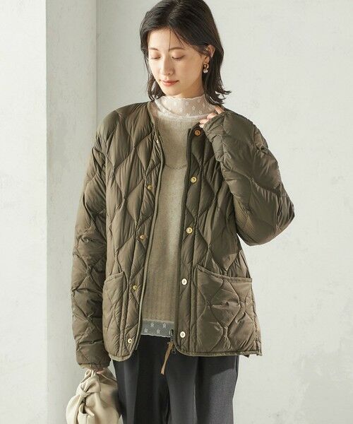 SHIPS別注】TAION:〈手洗い可能〉リブ マルチ WAY ダウン ジャケット