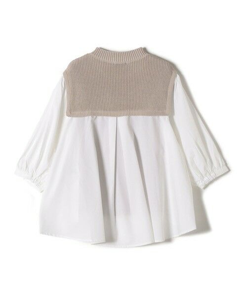 セール】 ニットコンビ7分袖シャツ （シャツ・ブラウス）｜SHIPS