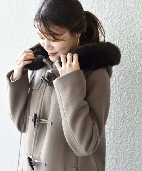 セール】 フェイクファーダッフルコート◇ （ダッフルコート）｜SHIPS