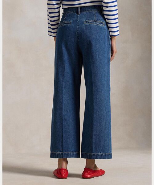 ワイドレッグ クロップド ジーンズ （デニムパンツ）｜POLO RALPH