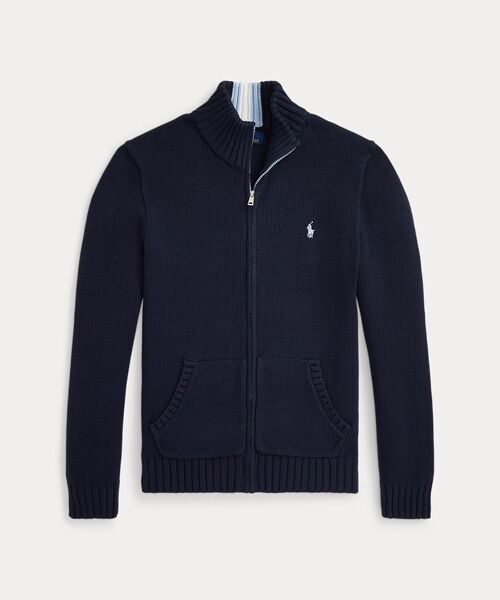 ボーイズ 8才～20才)コットン フルジップ セーター （ニット・セーター