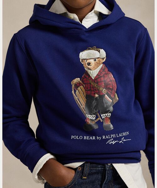 ボーイズ 8才～20才)Polo ベア フリース フーディ （パーカー）｜POLO