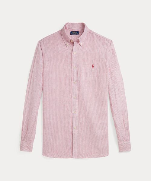 クラシック フィット ストライプド リネン シャツ （シャツ・ブラウス