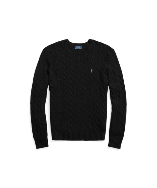 ケーブルニット ウールカシミヤ セーター （ニット・セーター）｜POLO