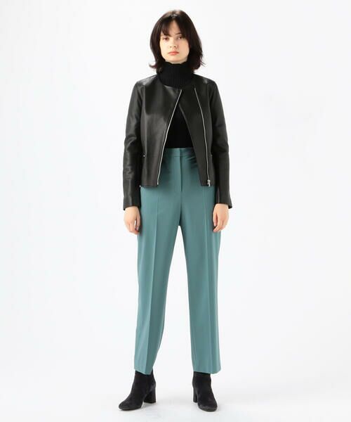 ラムレザー ノーカラージャケット （レザーブルゾン・ジャケット