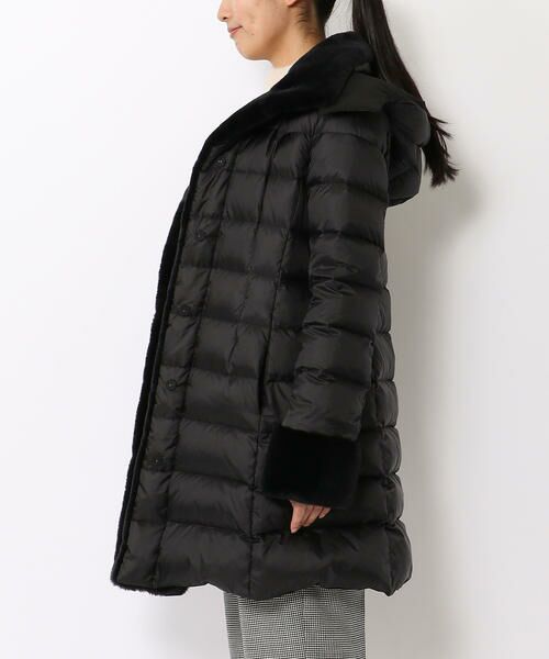 セール】 タフタファーコンビ ライトダウンコート （ダウンジャケット