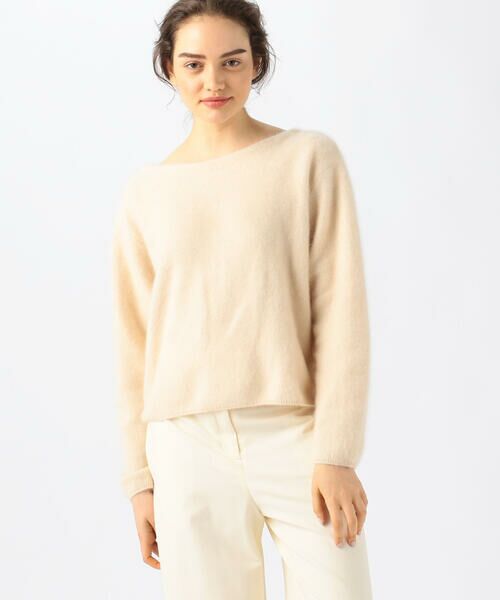 セール】 フラッフィーヤーン ボートネックプルオーバー （ニット