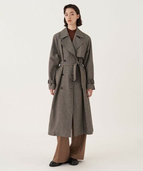 セール】 ウールリネン トレンチコート （トレンチコート