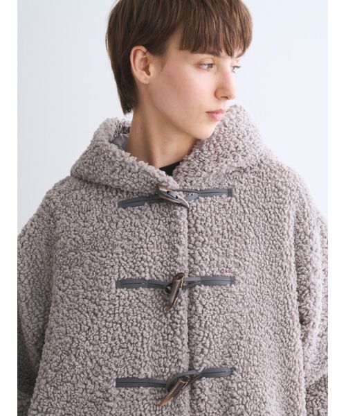 Aubrey】Poodle boa duffle coat （その他アウター）｜three dots
