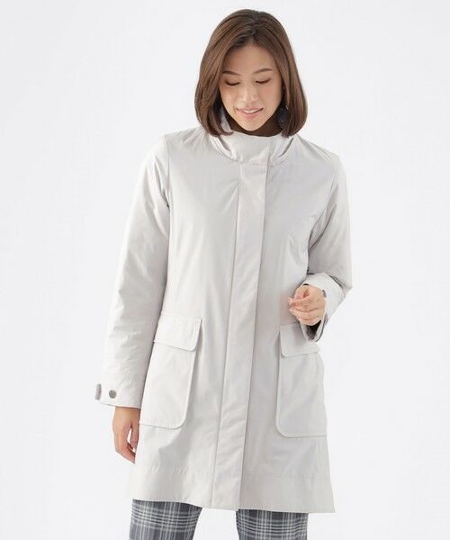 セール】 【グリーンダウン】ナチュラルストレッチタフタダウンコート