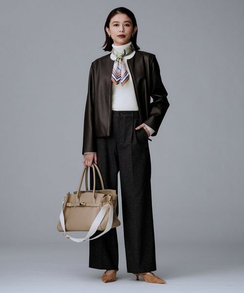 セール】 【着丈短め/柔らかな質感】ラムレザージャケット （レザー