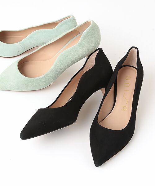 セール】 ポインテッドスカラップパンプス （パンプス）｜UNISA