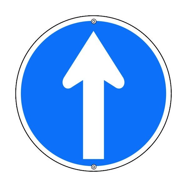 日本緑十字社 道路標識・構内用 スチール 丸型の通販｜即日出荷19万点