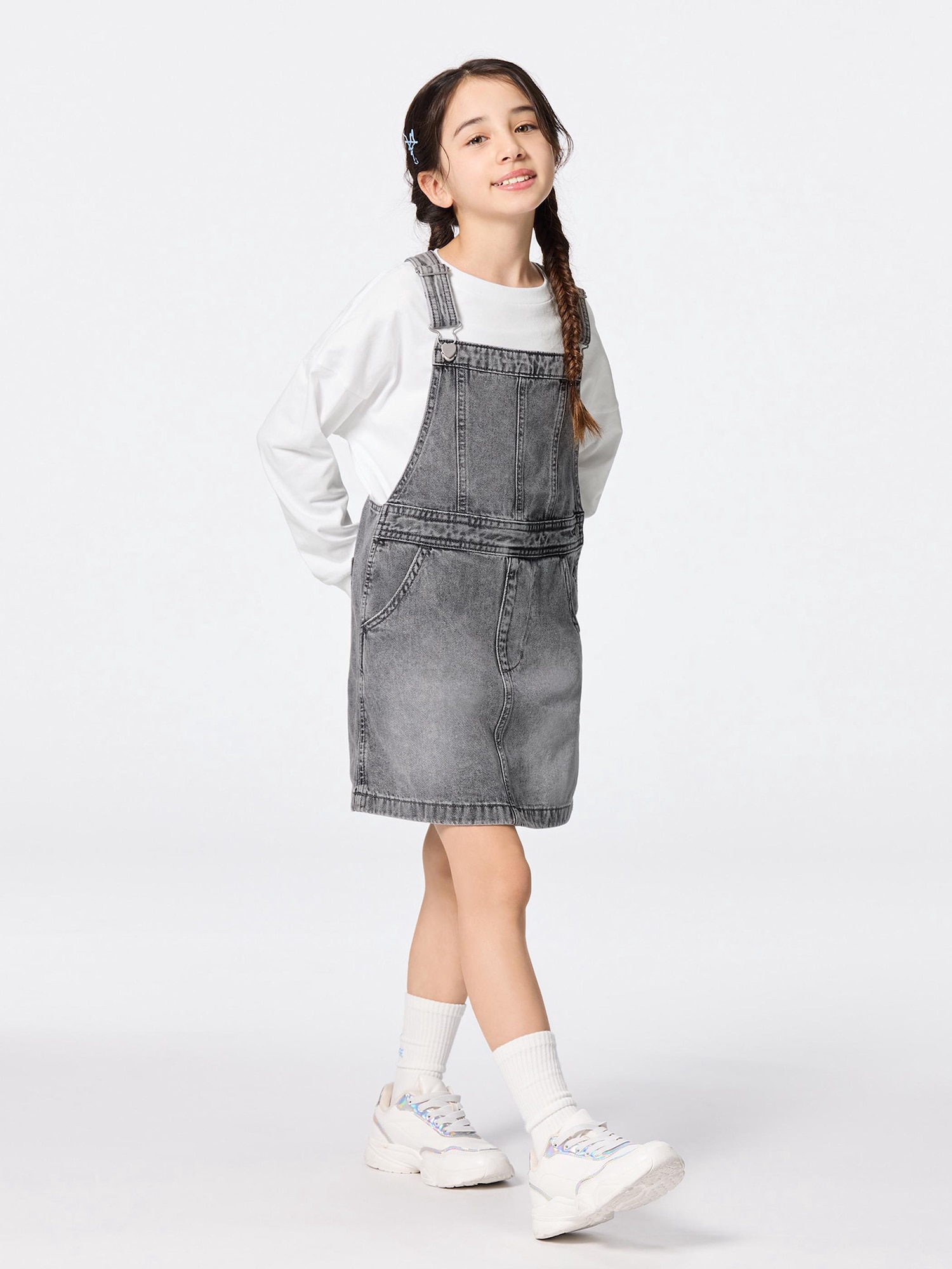 GU公式 | GIRLSデニムジャンパースカート