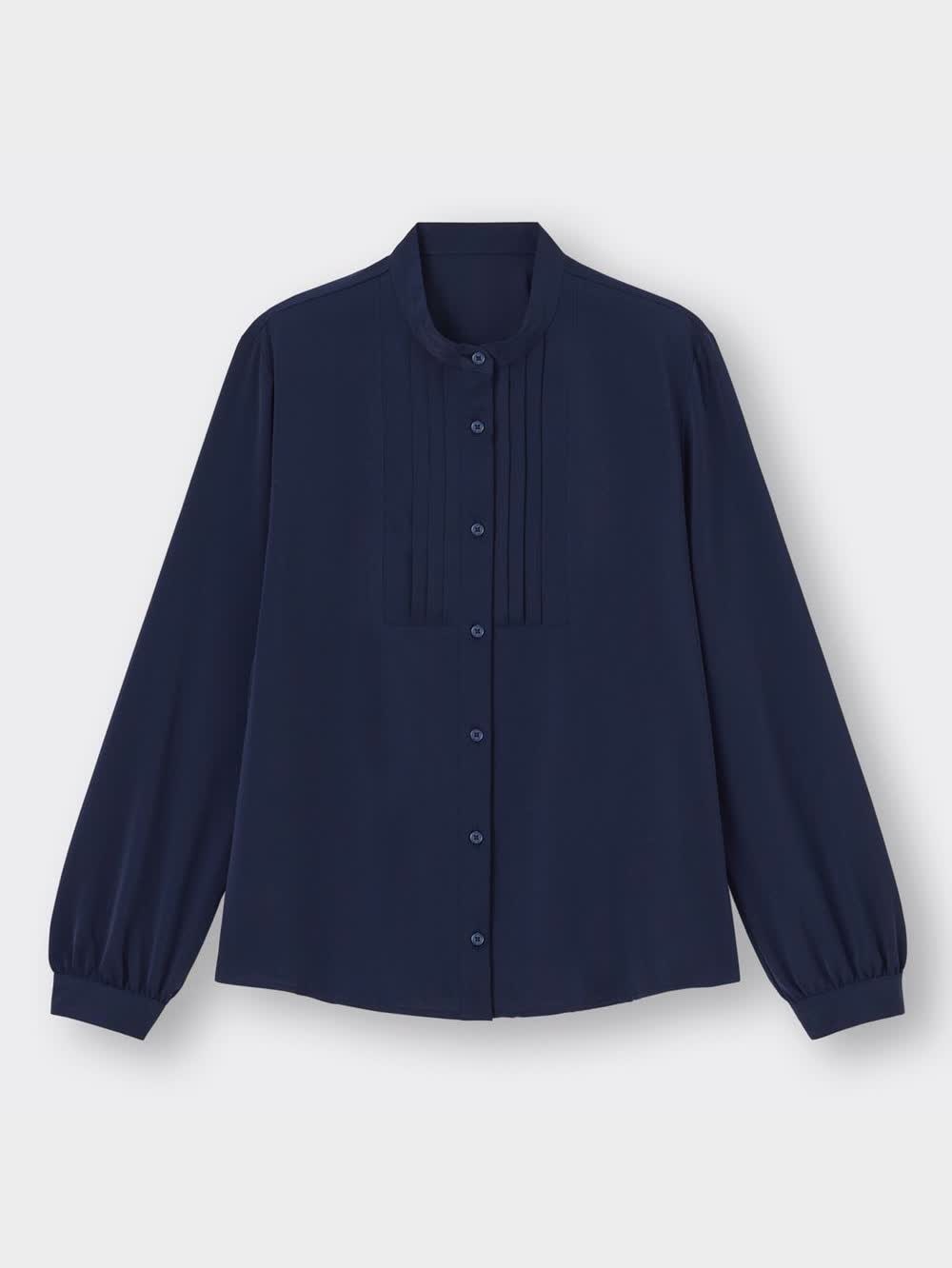 GU公式 | フロントタックブラウス(長袖)Z+X