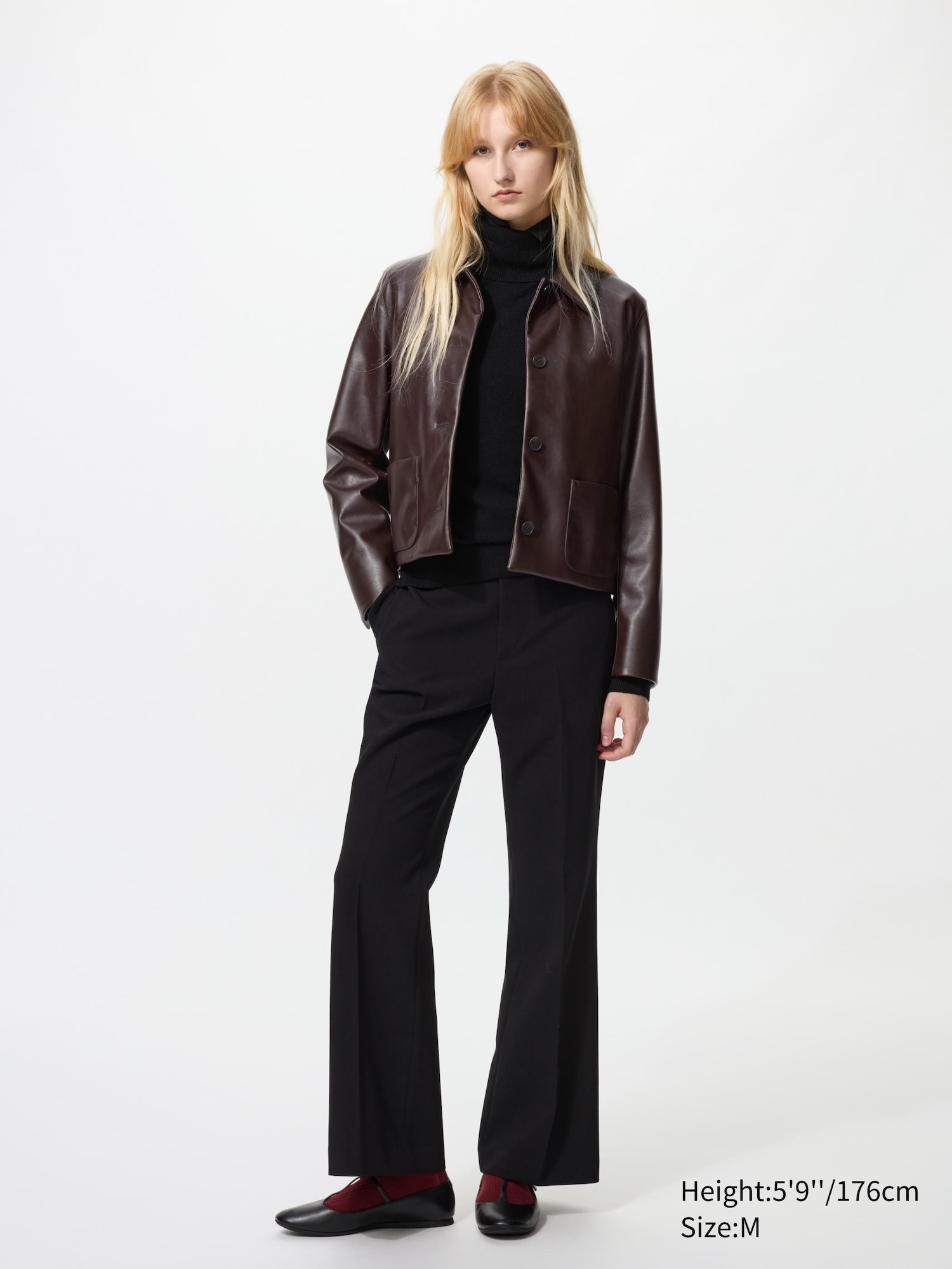 Coated Short Jacket | Faux Leather | UNIQLO US