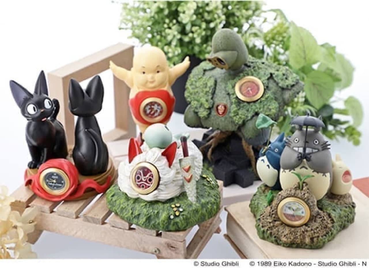 となりのトトロや魔女の宅急便のミニ置時計--360度楽しめるリアルな