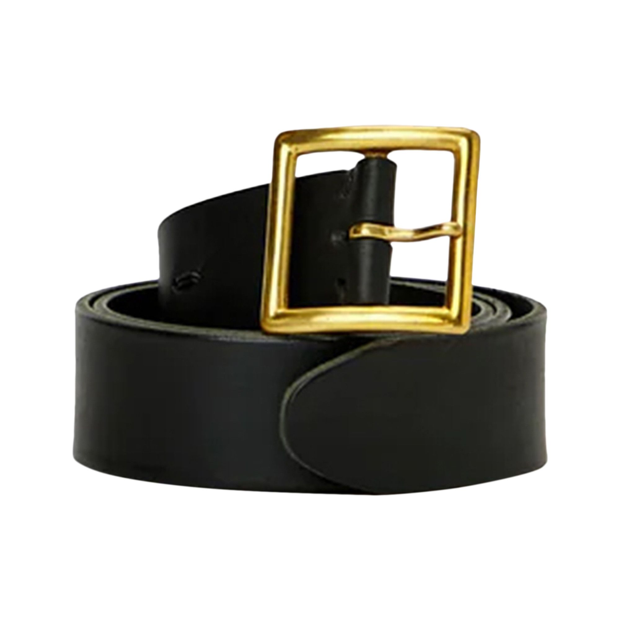 Buy Visvim Plain Damaged 40mm Belt 'Black' - 122203003014 BLAC | GOAT