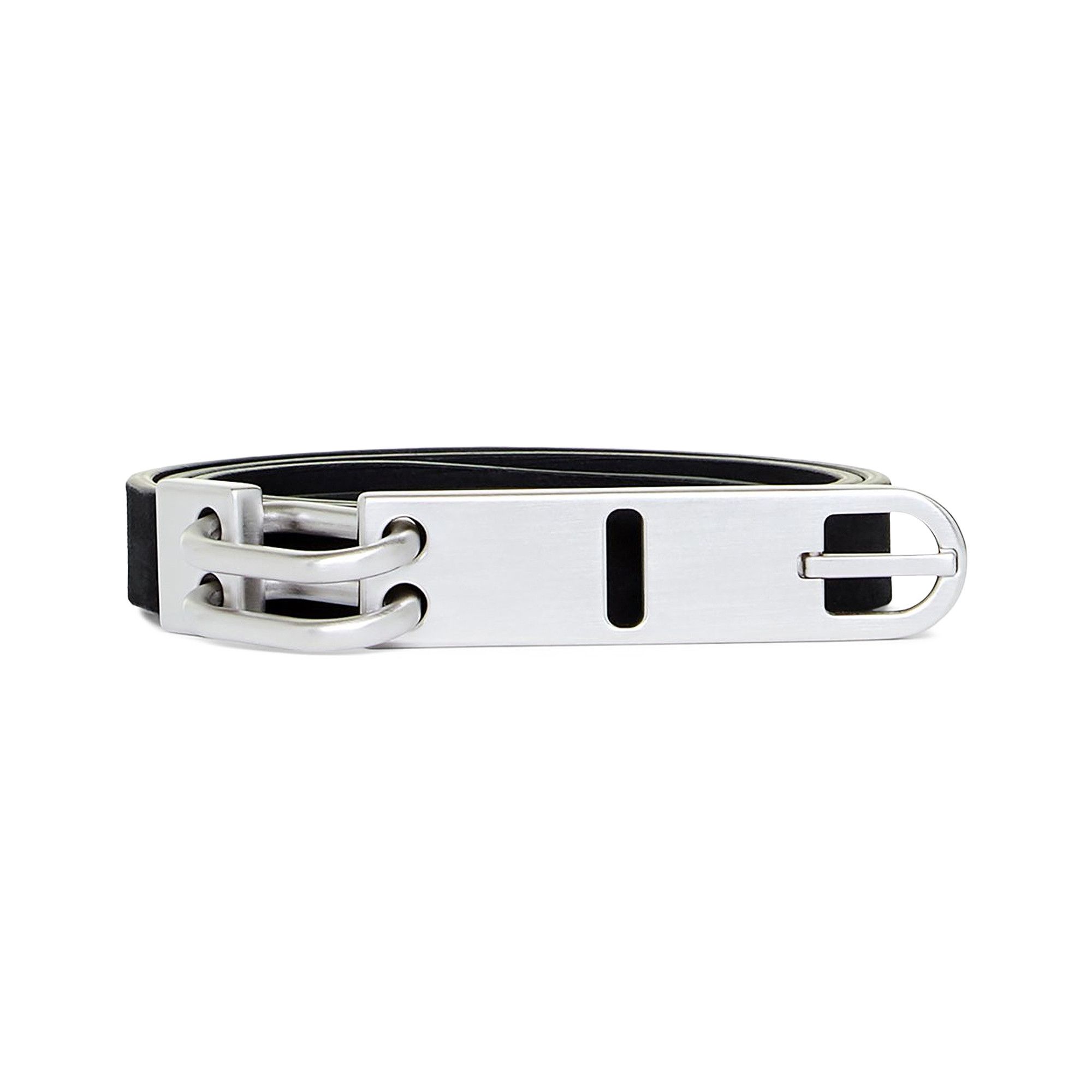 Buy Rick Owens Men Tongue Leather Belt 'Black' - RA20S0589 LWN 09
