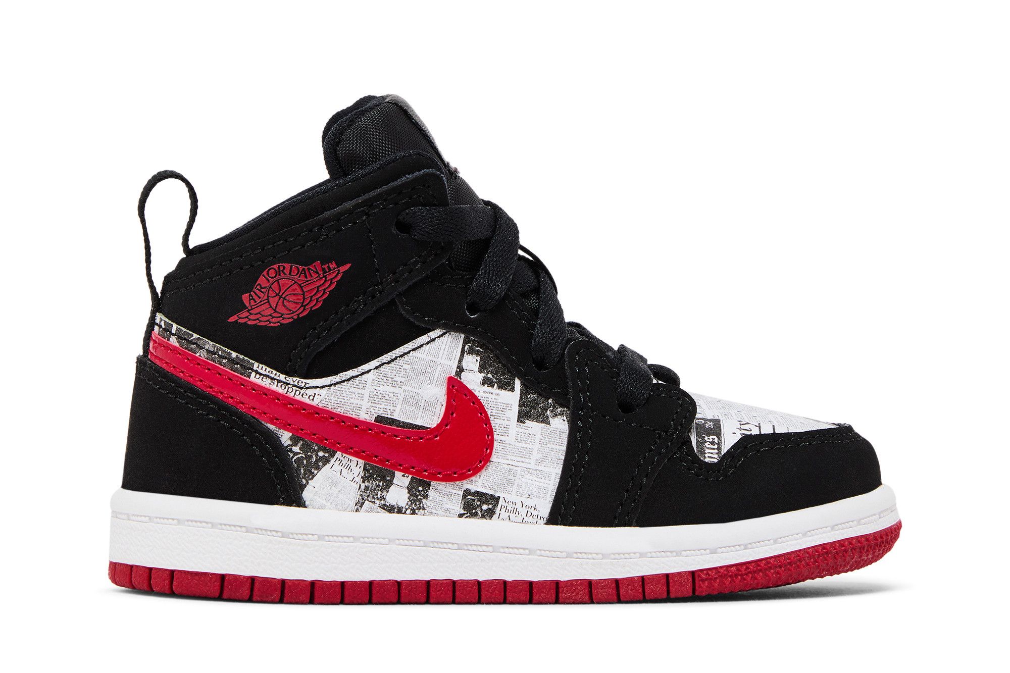 Buy Air Jordan 1 Mid SE TD 'Newspaper Air Times' - BQ6933 061 | GOAT