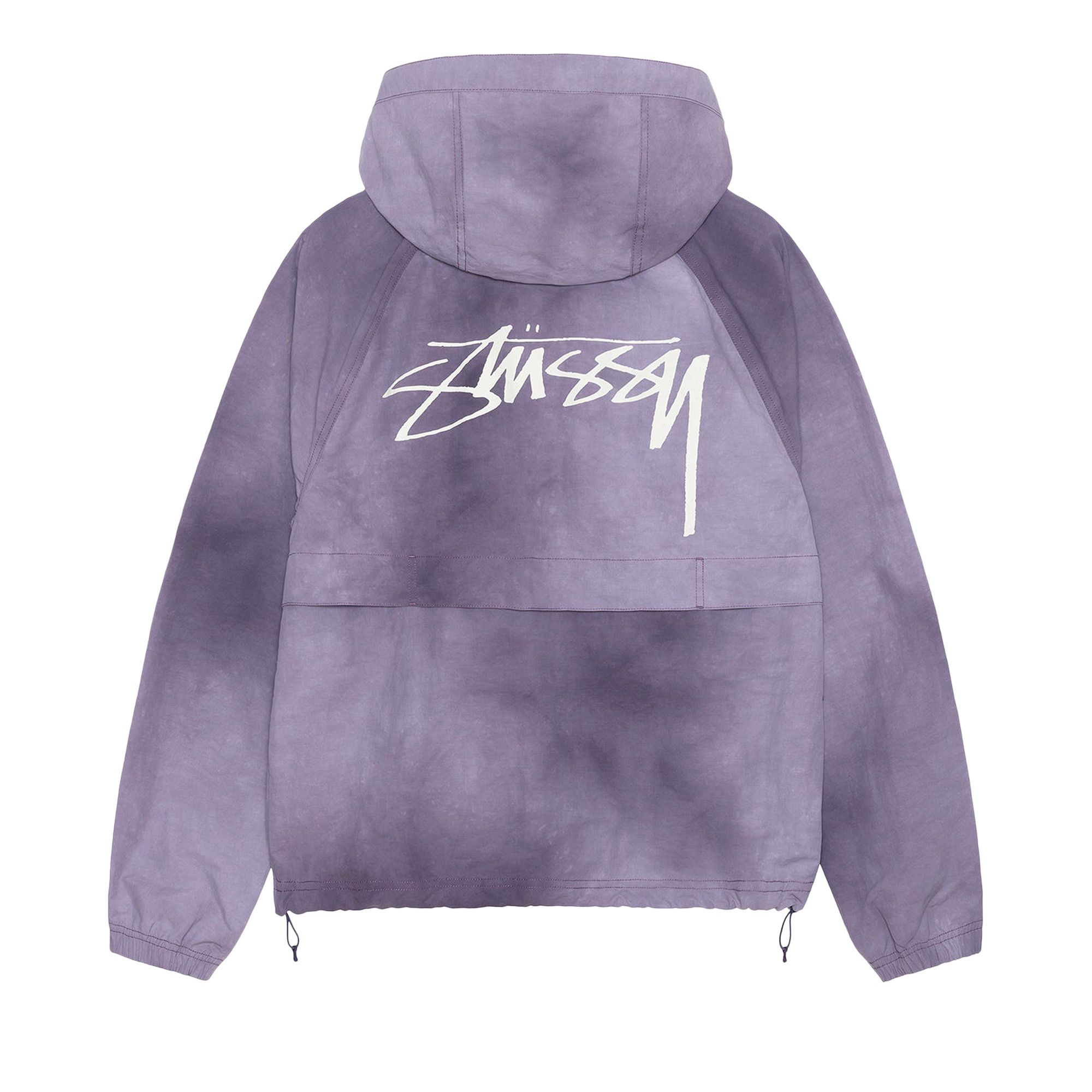 Buy Stussy Beach Shell Wave Dye Zip Hoodie 'Grape' - 115745 GRAP