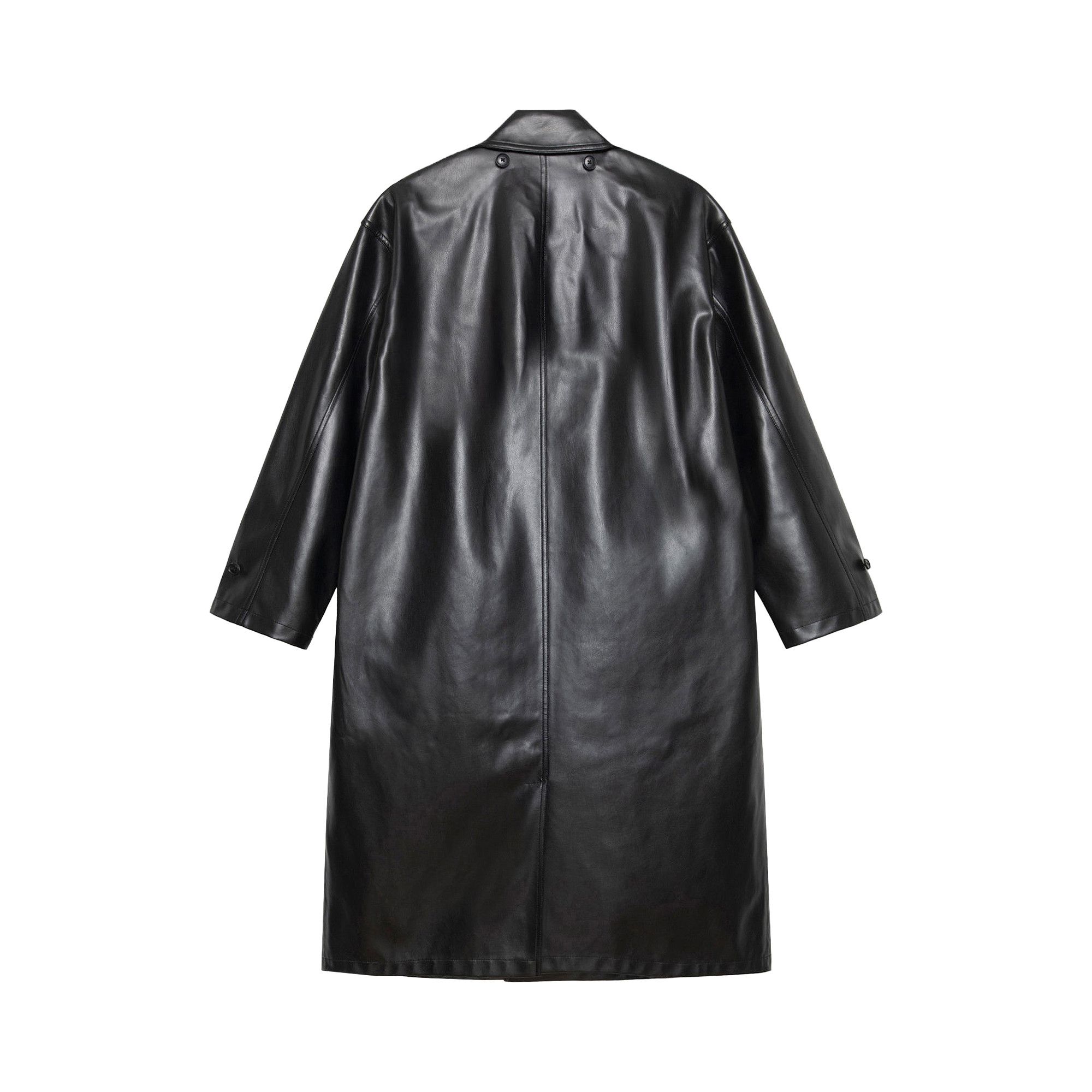 Buy Stussy Double Breasted Trench Coat 'Black' - 115800 BLAC | GOAT