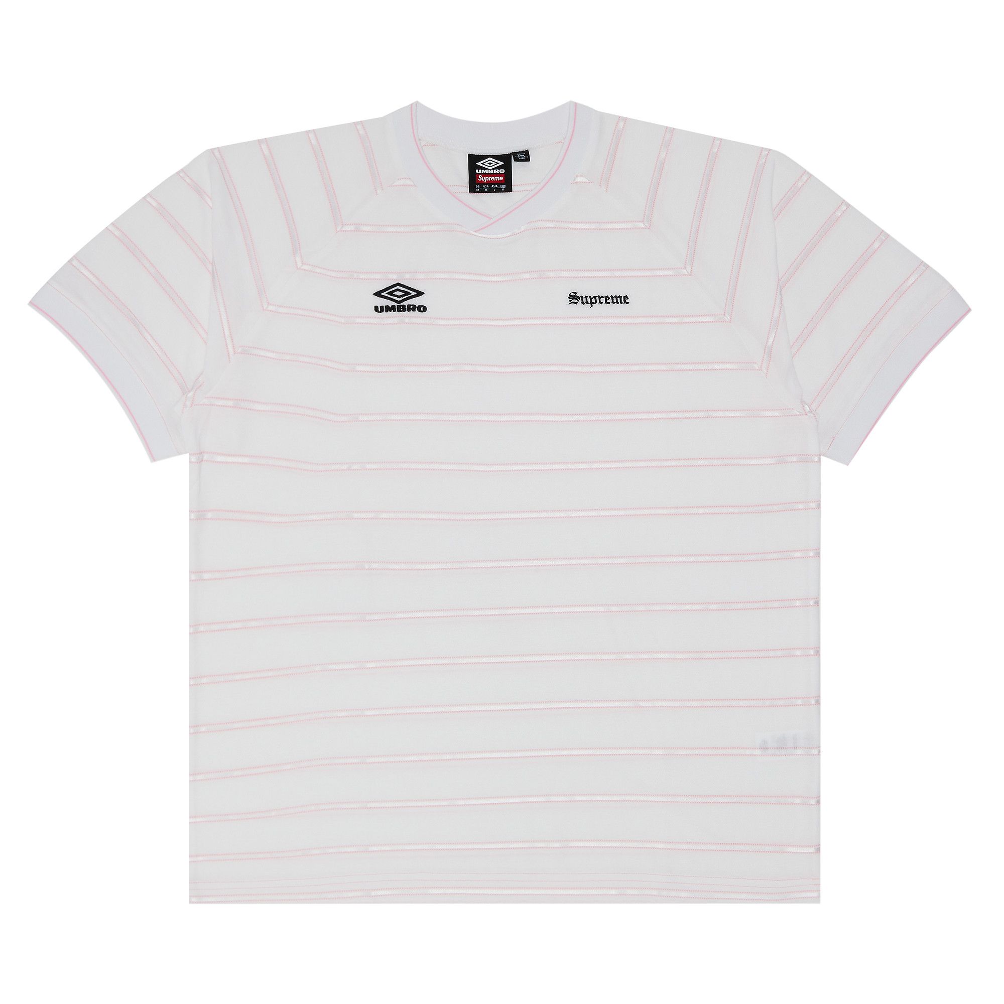 Buy Supreme x Umbro Stripe Soccer Jersey 'White' - SS25KN65 WHITE