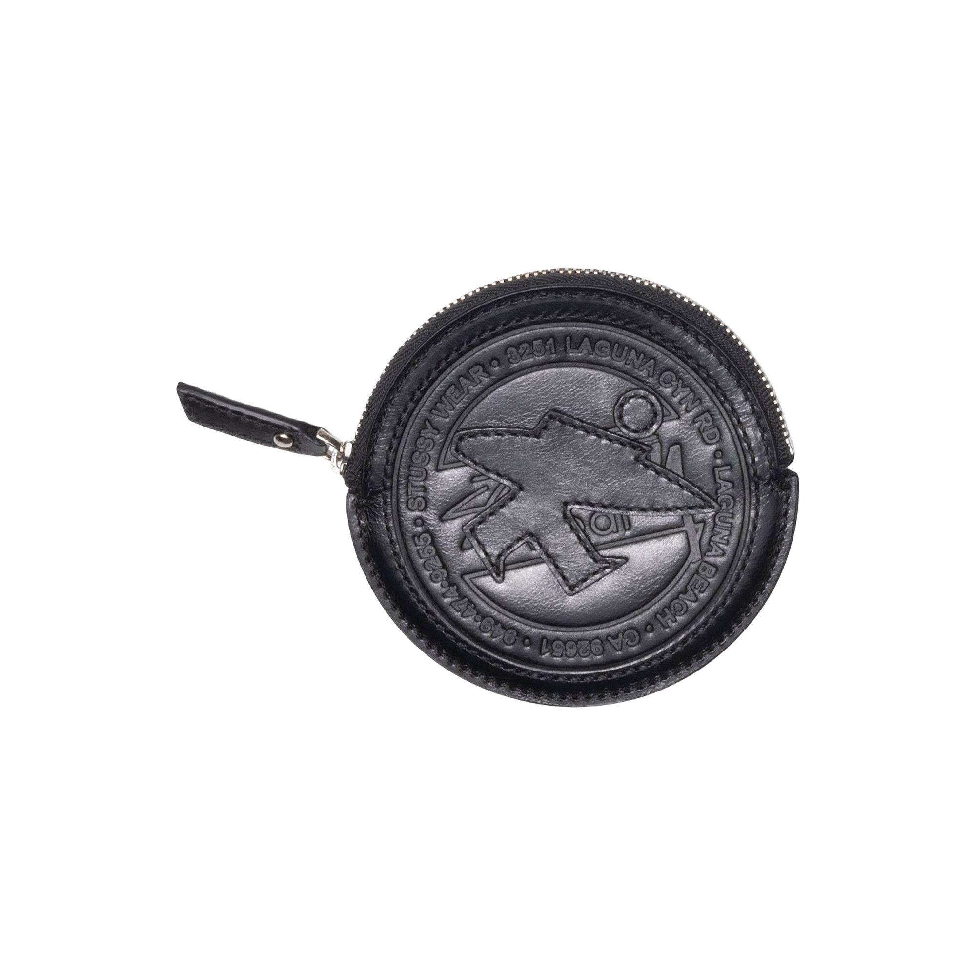 Buy Stussy Surf Dot Leather Pouch 'Black' - 136141 BLAC | GOAT