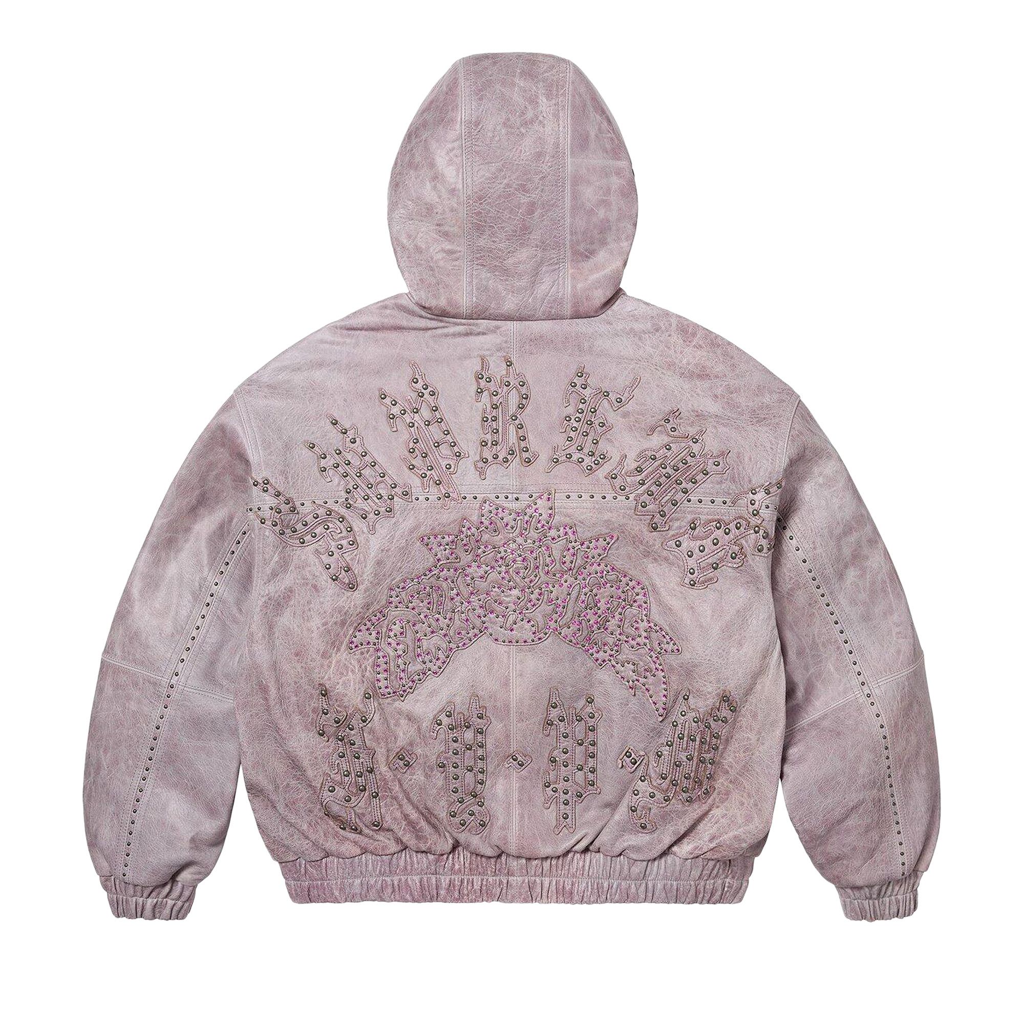 Buy Supreme Studded Hooded Leather Jacket 'Lilac' - SS25J61 LILAC