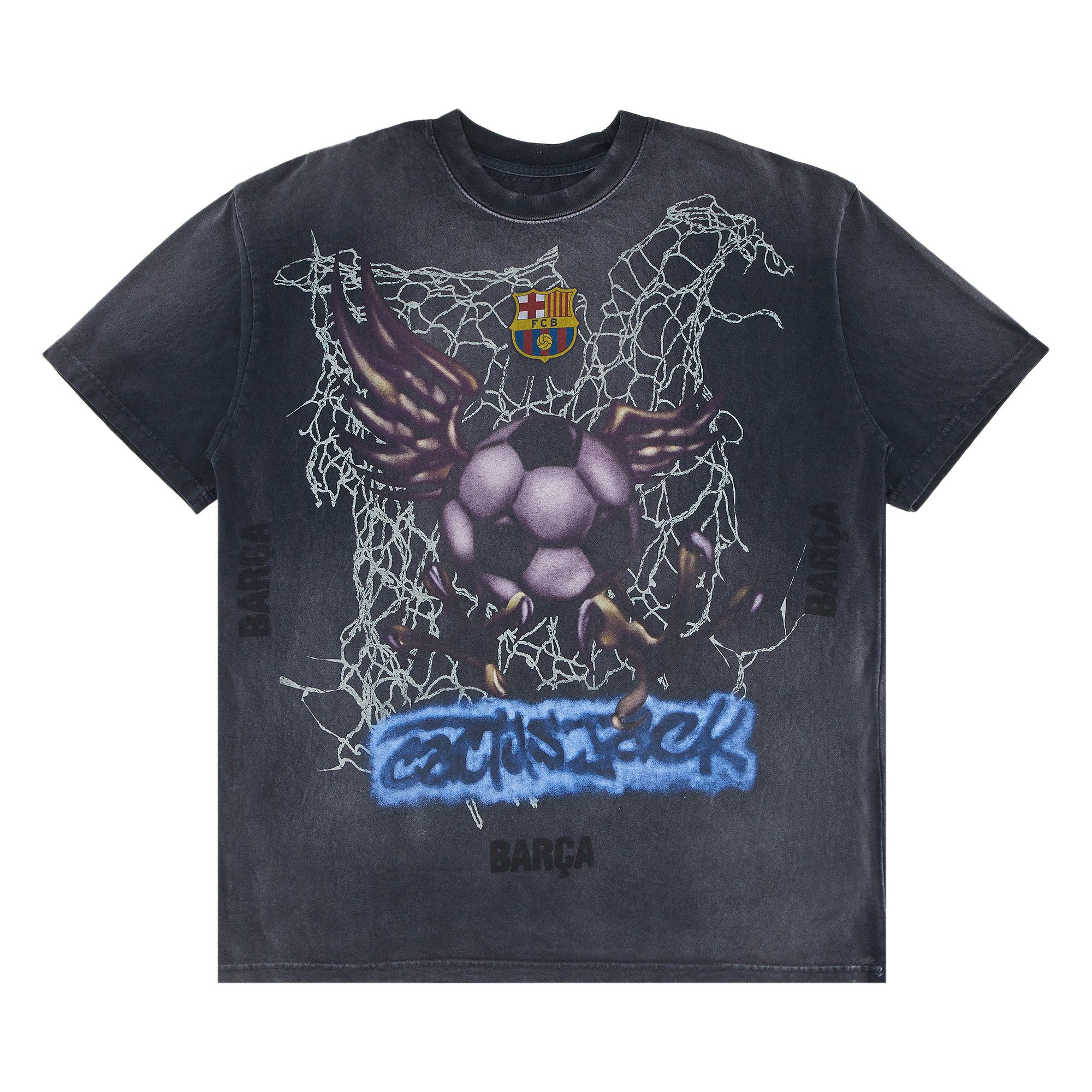 Buy Cactus Jack by Travis Scott x FC Barcelona Washed Spray Logo