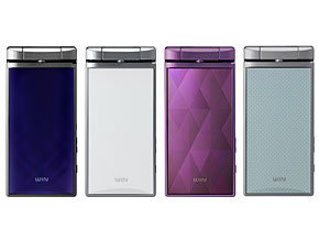 au秋冬モデル「W64S」と「W62P」、「フルチェンケータイ re」新色、11