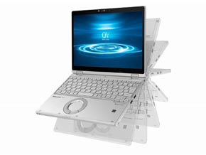 パナソニック、高解像度12型液晶を内蔵した2in1モバイルノート「CF-QV8