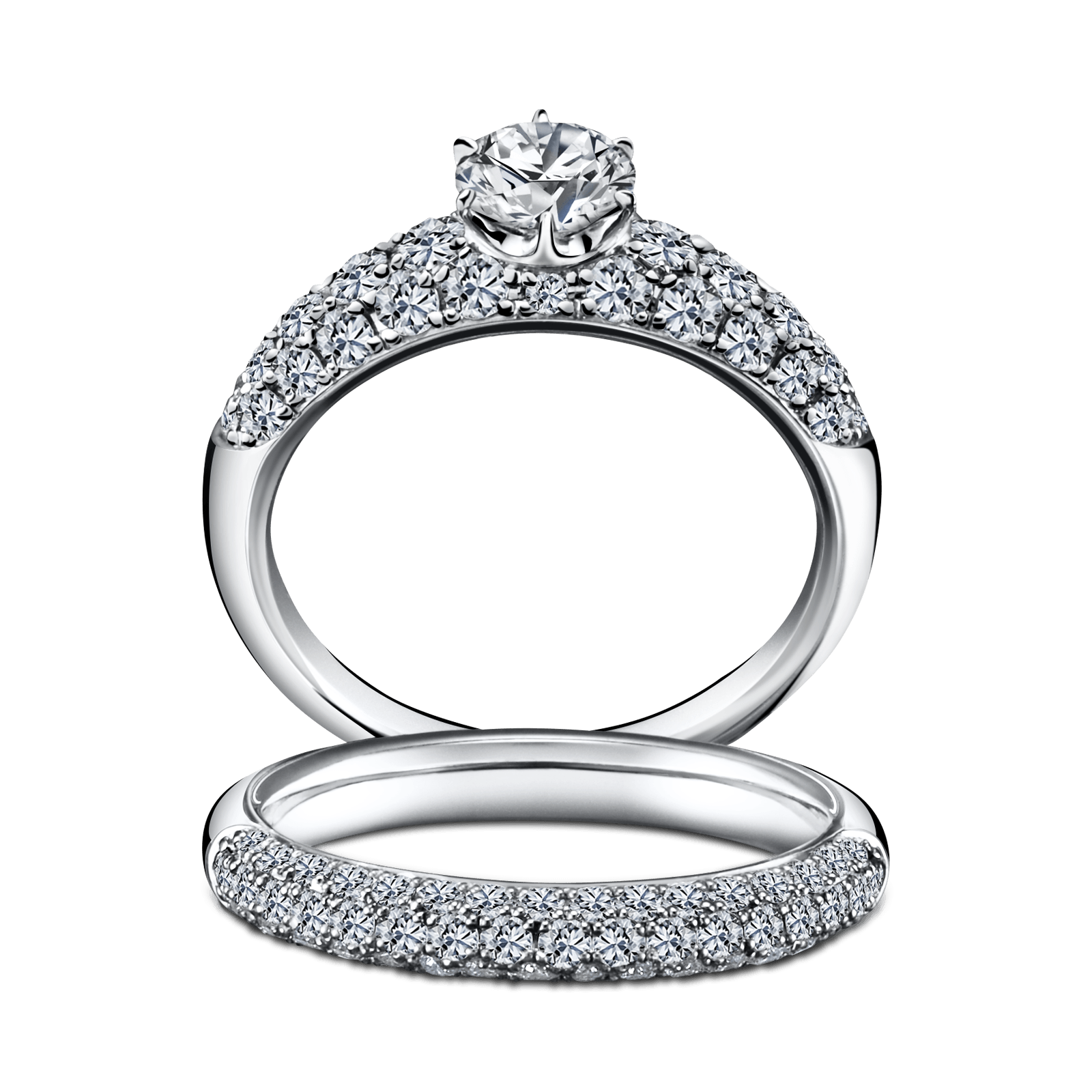 PAVE／DUKE ｜ コーディネート・セットリング｜婚約指輪/結婚指輪なら