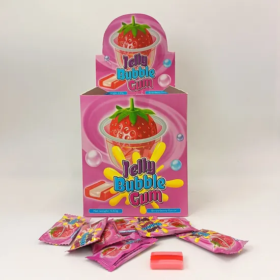Sweet Popping, Fruity, Childhood Memories, Jelly Bubble Gum in a