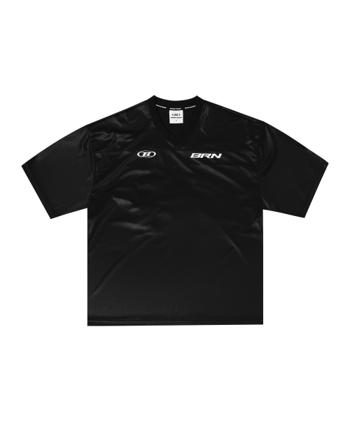 본투윈(BORN TO WIN) NUMBER 00 RUGBY JERSEY T-SHIRTS [BLACK